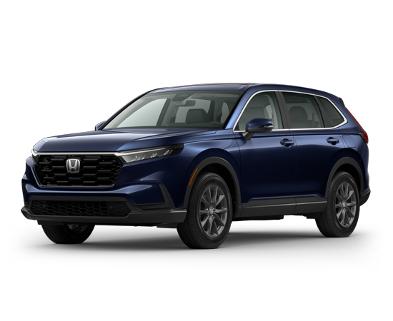 2026 Honda CR-V EX-L in Canyon River Blue Metallic — front three-quarter view